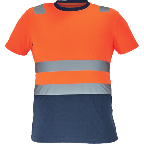 MONZON Hi-Vis póló narancs-navy 2XL