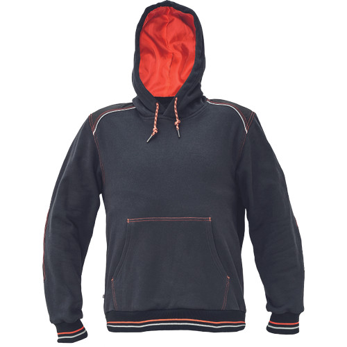 KNOXFIELD HOODIE antracit/piros S