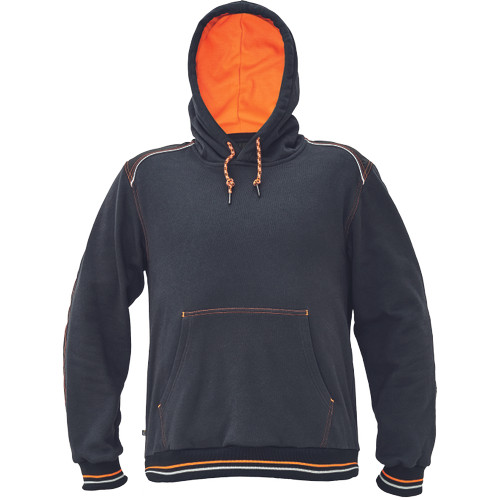 KNOXFIELD HOODIE antracit/narancs  S